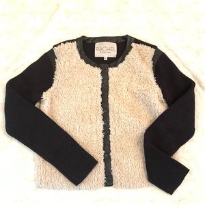 Rachel Rachel Roy Black Wool Cardigan